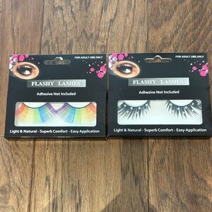 Flashy Lashes Set - Rainbow and Black